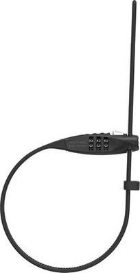 ABUS Kabelschloss Combiflex TravelGuard – Schloss - 45 cm Kabellänge, schwarz