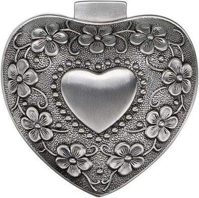 Sumnacon Schmuck-Aufbewahrungsbox aus Metall, antike Aufbewahrungs-Box Silber