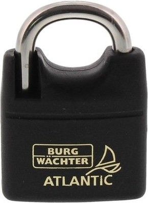 Burg-Wächter Vorhängeschloss 6mm Bügelstärke 2 Schlüssel Atlantic 217 F 40 Ni SB