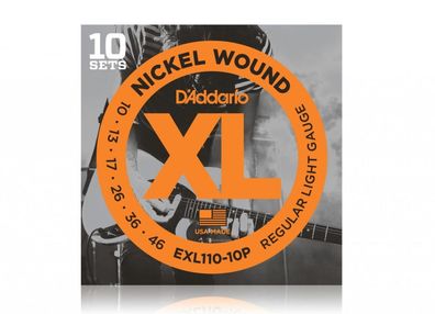 DAddario EXL110-10P Electric 10 Sets