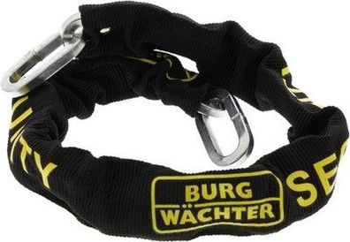 Burg-Wächter Vierkantkette, Set mit Schloss, Kette Fahrrad, Motorrad, SKM 8/90