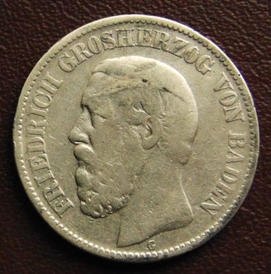 Baden. 2 Mark 1877 G