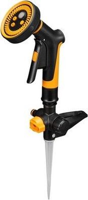 Fiskars Starter-Set Präzisionsbewässerung + Erdspieß-Sprinklerbasis, 1/2"-Gewinde