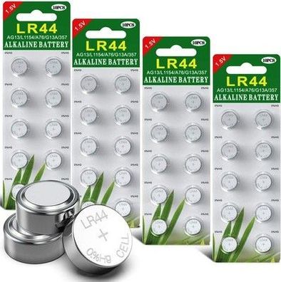 Bemb Lucky AG13 LR44 1.5V Alkaline Knopfzelle Batterien - LR44(AG13) - 40er Pack