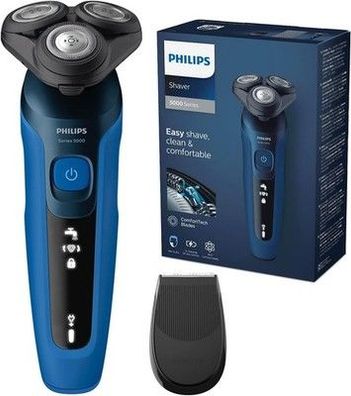 Philips Series 5000 Elektrischer Nass- & Trocken-Rasierer, 360° Scherköpfe