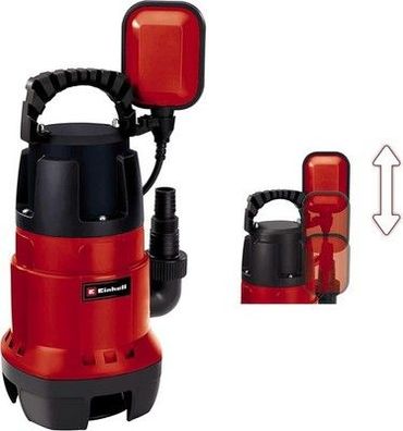 Einhell GC-DP 7835 Schmutzwasserpumpe (Rot 780W Ø35 mm Fremdkörper 15.700 L/h)