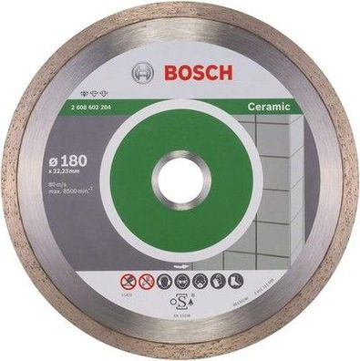 Bosch Professional 1x Diamanttrennscheibe Standard (Ø 180 x 22,23 x 1,6 x 7 mm)