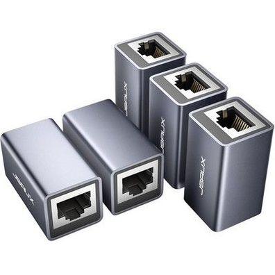 JSAUX RJ45 LAN Kupplung Ethernet Kabel Verbinder [5 Stück] Ethernet Koppler LAN