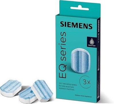 Siemens 3x Entkalkungstabletten TZ80002A, für Kaffeevollautomaten der Reihen EQ