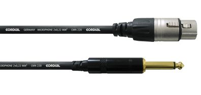 Cordial CCM 10 FP Klinke/XLR female