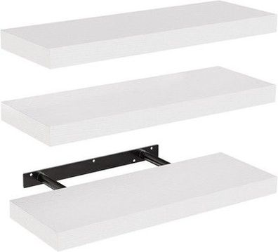 Storemic Wandregal, Regale Weiß Wand 40cm, 3er-Set Schweberegal Weiss, Moder
