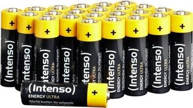 Intenso Energy Ultra AA Mignon LR6 Alkaline Batterien, Gelb-Schwarz, 24er Box