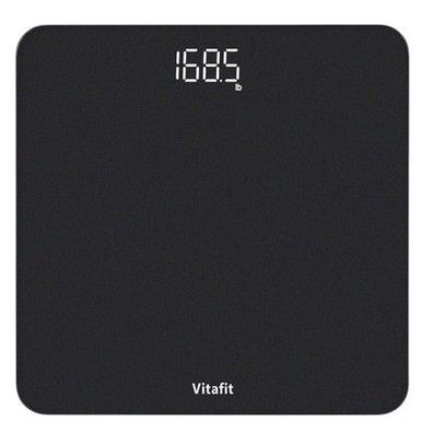 Vitafit Personenwaage Digital, Hohe Genauigkeit Zugesichert bis 180kg, LED