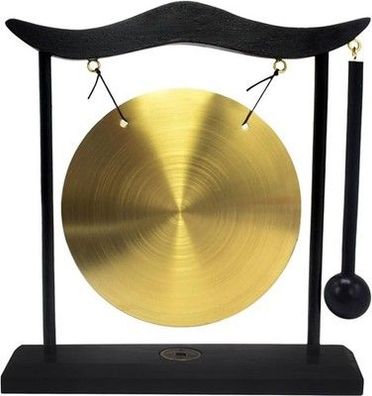 Gong mit Schlägel Traditionelles Chinesische Percussion Instrument 19 x 5 x 20cm