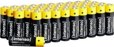 Intenso Energy Ultra AA Mignon LR6 Alkaline Batterien, Silber, (40 Stück)