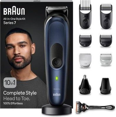 Braun All-In-One Bartpflege Trimmer/Haarschneider Set, 10-in-1 Barttrimmer