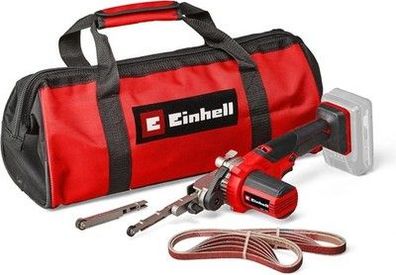 Einhell Akku-Bandfeile TE-BF 18 Li-Solo (18V, inkl. Tasche & 12x Schleifband)