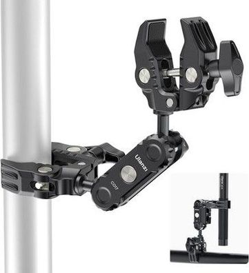 Magic Arm mit Super Clamp, ULANZI Dual Kamera Klemmhalterung mit 360° Drehkugel