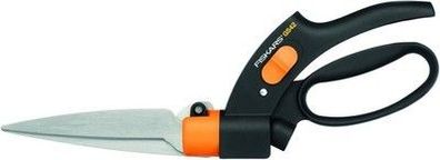 Fiskars Rasenkantenschere Mit Servo-System, Handlich, Länge: 32 cm, Rasen Schere