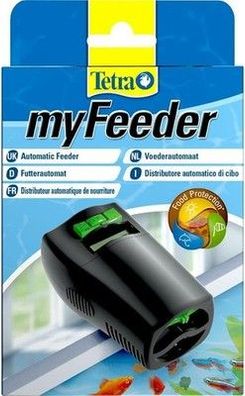 Tetra myFeeder Futterautomat für Zierfische im Aquarium, 100ml Futterkammer