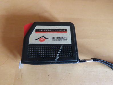 Werbeartikel Bandmaß Metall 2m lang 1,2 cm breit H.-R. Bellersheim