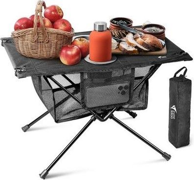 Zune Lotoo Camping-Tisch Klappbar, Klapptisch Klein Netztasche (60 x 40 x 40 cm)