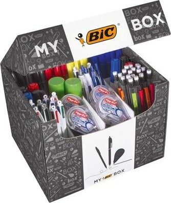 BIC Schreibwaren Set: 75 Kugelschreiber, 8 Textmarker, 2 Kleber, 7 Marker, uvm