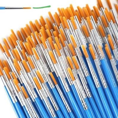 Halobios 100-teiliges Pinselset, runde Nylon Acrylfarben Pinsel für Aquarell