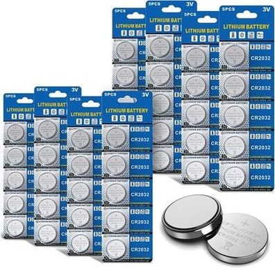 Bemb Lucky Batterien CR2032 Lithium Knopfzellen/Knopfbatterien (3V, 40-er Pack)