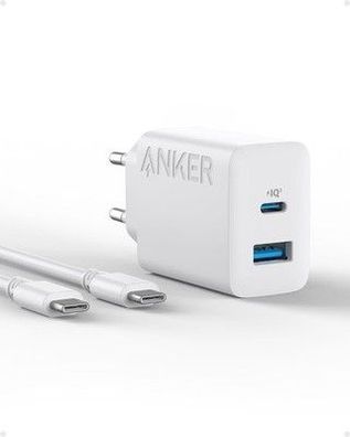 Anker 20W USB C Ladegerät, Netzteil, USB-Schnellladenetzteil, 150cm USB-C Kabel