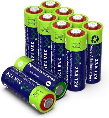 GutAlkaLi 10 Stück 23A 12V Batterie, A23S 12V Batterie, V23GA, MN21/23, L1028