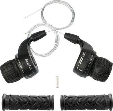 18 Speed Fahrrad Schalthebel 3x6 Revoshifter Set Drehgriff-Schalter