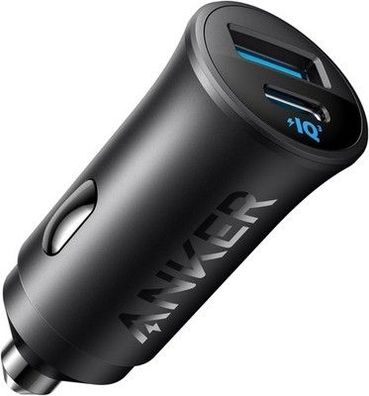 Anker USB-C Kfz-Ladegerät, 30W 2-Port Typ-C Kfz-Netzteil, Kfz-Ladegerät