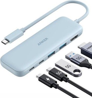 Anker USB C Hub, 332 USB-C Hub (5-in-1) 4K HDMI Display, 5Gbps, 2 USB-A Ports