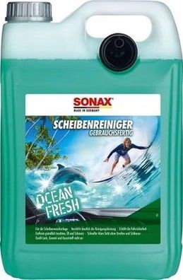 SONAX Scheiben-Reiniger gebrauchsfertig Ocean-Fresh (5 Liter) Reiniger, Scheiben
