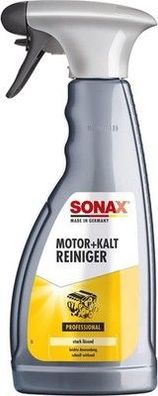 SONAX Motor+Kalt-Reiniger (500 ml) beseitigt alle Öl- & Fettverschmutzungen