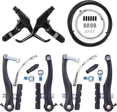Mimoke 2 Paar V-Brake Bremssatz Bremsen für Fahrräder, V-Brake vorne und hinten
