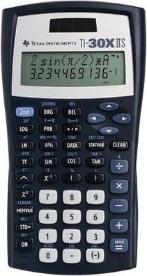 Texas Instruments TI-30 XIIS Schulrechner (zweizeilig, Solar- & Batteriebetrieb)