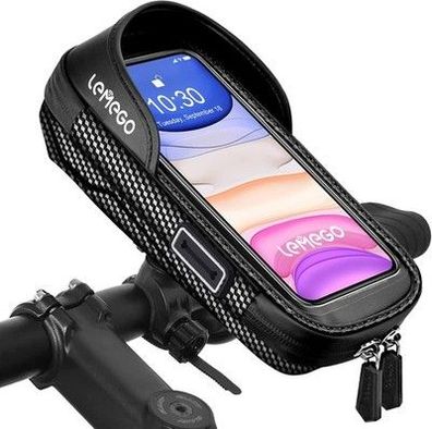 LEMEGO Wasserdicht Handyhalterung Handyhalter Fahrrad Motorrad Bike Lenkertasche