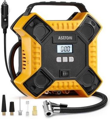 AstroAI Luftkompressor Kompressor Tragbare Luftpumpe für Auto, 12V DC 160PSI
