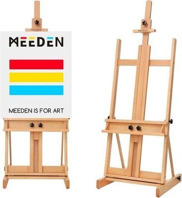 MEEDEN Klassische Künstler Staffelei, H-Rahmen Staffelei Buchenholz bis 196cm