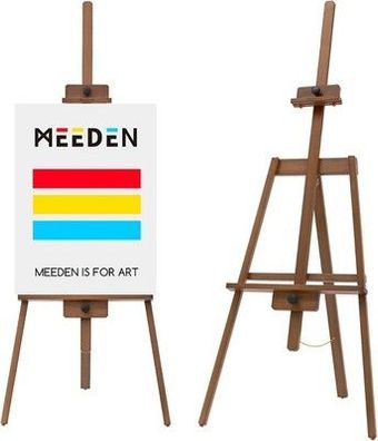MEEDEN Künstler-Staffelei, massives Buchenholz, bis zu 109,2 cm, Walnuss, Kunst