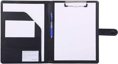 Ordner A4 Klemmbrett Schreibmappe Klemmbrett-Mappe A4 - in Schwarz, 32L x 25B