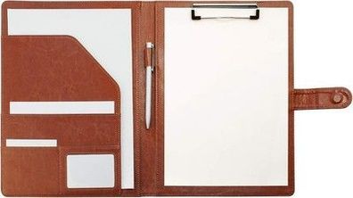 Ordner A4 Klemmbrett Schreibmappe Klemmbrett-Mappe A4 - in Braun, 32L x 25B