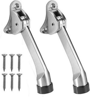 SyiXute 2 Stück Türfeststeller One Touch Verstellbarer Metall, 13 cm, Türstopper