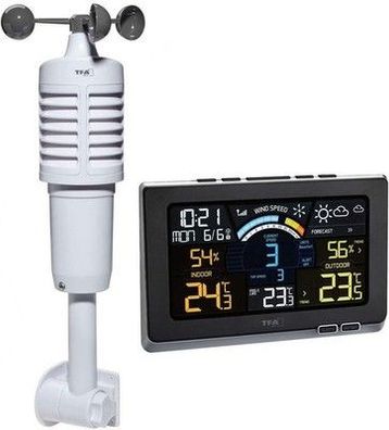 TFA Dostmann Spring Breeze Funk-Wetterstation, 35.1140.01, mit Farbdisplay