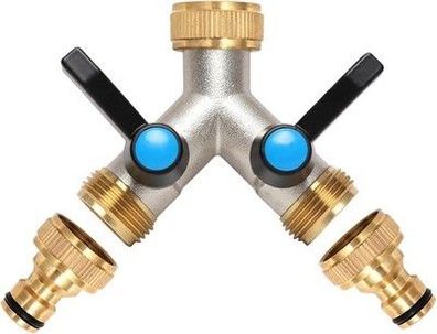 Opermaxer 2 Wege Y Verteiler, Wasserhahn Wasserverteiler mit Verlängerter Griff