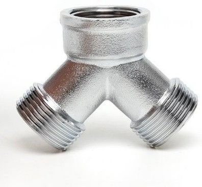 Opermaxer 2-Wege Y-Verteiler aus Messing - G 3/4 Zoll Wasseranschluss Verteiler