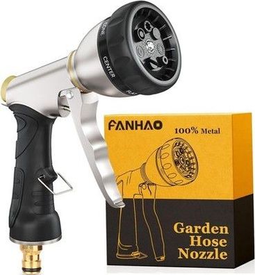 FANHAO Metall Garten Handbrause Hochwertig und Robust, 7-Funktionen Garten