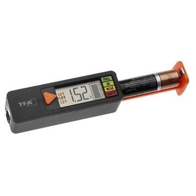 TFA Dostmann Batterietester BatteryCheck, 98.1126.01, für Batterien und Akkus
